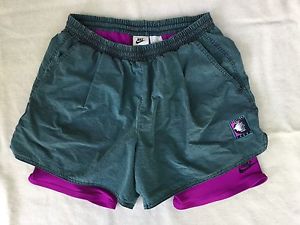 Nike Vintage Challenge Court 1990s OG Agassi Stonewash Green Pink Shorts Medium