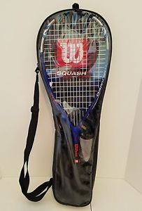 Wilson Titanium TI Power Squash Racquet & Carrying Case