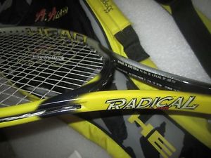 Rare Head Agassi Radical Tour 690 Twin Tube Candy Tennis Racquet 4 3/8" & Bag
