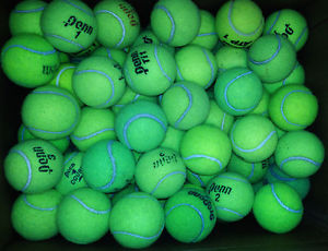 100 USED TENNIS BALLS