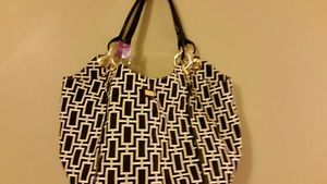 Ame and Lulu - Large Tote bag -  Black & White