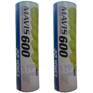12 X YONEX MAVIS 600 BADMINTON SHUTTLES SHUTTLECOCKS BLUE / MEDIUM MADE IN JAPAN