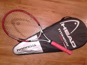 Head Titanium Pro XtraLong Xtra Long Oversize Rare Tennis Racket/Racquet + Case