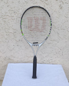 WILSON  RAK  ATTAK  25"  TITANANIUM  TENNIS  RACKET 7"  HANDLE  / USED