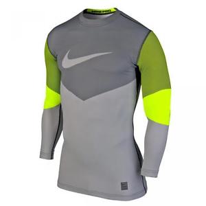 NWT Nike Pro Hyperwarm DriFit Compression Lines  839105-702 Shirt (LARGE) $70