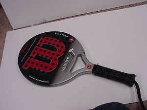 Wilson Hammer  Molded Graphite Flat Beam Paddle Power Rating is 8