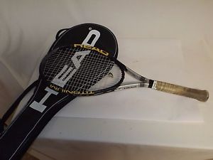Head Ti.S1 Pro Tennis Racquet (4 1/2) with padded Head Coverbag