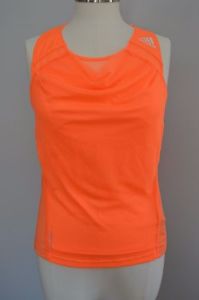 ADIDAS ADIZERO tennis skirt and tank top fluorescent orange & purple SIZE SMALL