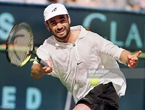 Nike Agassi polo shirt, 1998 Australian Open design