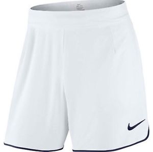 Nike 7" Gladiator Federer Tennis White/Navy Blue Shorts (729399 103) L - $80