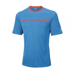 Wilson Equipo Equipo Camiseta de tenis Azul hombre NUEVO