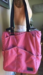 MAGGIE MATHER Pink Tennis Tote Bag  Water Repellent & Heavy Duty