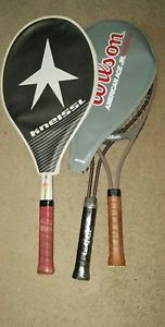 3 Tennis Racquet 2 wilson's 1 kneissl sl.3  4 3/4.1 willson pro star new.& ace 4