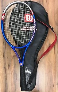 Wilson Hyper Hammer Carbon 5.9 Oversize 110 Tennis Racket 4 3/8 grip w/ Cover