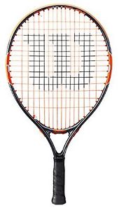 Wilson Unisex Burn Team 19 Tennis Racket, Black/Orange, 3 1/2 Tennis Racket