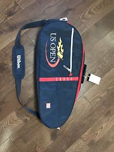 Wilson US OPEN Tennis Racquet Bag Case 3 Triple Racquet With Shoulder Strap