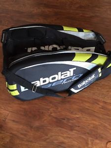 Babolat Aero Technology 12 Pack Tennis Backpack Bag Black Silver Used