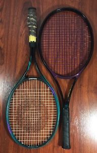 Lot of 2 Tennis Racquets Prince Aero Smasher Wilson 110 Racket