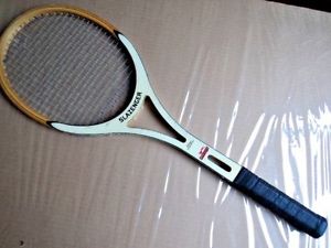 Vintage Slazenger Omega Wood Composite Open Throat Tennis Racket