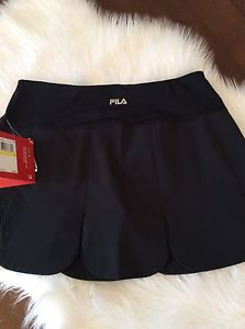 Women's Fila Collezione Petal Skorts, Black, Medium-Regular