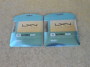 2 PACKS LUXILON ALU POWER ROUGH BIG BANGER SPIN POWER 125 (16L)TENNIS STRING