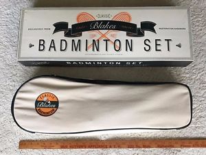 **Classic** Badminton Set, 4 Racquets, 5 Shuttlecocks, Carrying Case - COMPLETE!