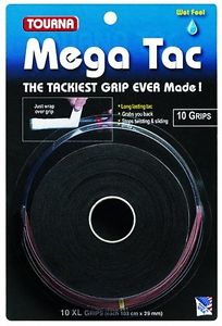 Original Dry Feel Tennis Grip - 10 Pack - Black Tourna Grip XL