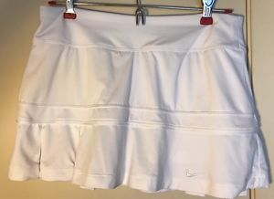 Women's Nike DRI-FIT Tennis Golf Skirt Skort White Size Medium M