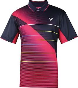 Victor Polo Corée Unisexe rose 6226 Tennis De Table/Badminton Polo