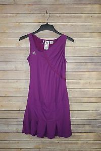 Adidas SAMPLE Clima365 Purple Violet Tennis Dress Pleated Ruched Tank Medium