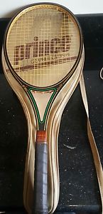 PRINCE WOODIE 4 3/8 OVERSIZED WOOD GRAPHITE TENNIS RACQUET W/ COVER