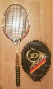 Vintage Unused Dunlop Maxply John McEnroe Wood Tennis Racket Racquet 4 3/8