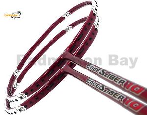 2x Apacs Edgesaber 10 RED 4U Badminton Racket Racquet Free Stringing + PU Grip