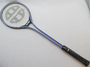 Unsquashable Squash Racket "The Edge" Blue & Silver Aluminum Mid Size Racket NEW