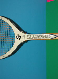 Vintage Used Slazenger Viking Tennis Racquet 4.5/8" Bamboo Wood made in Japan