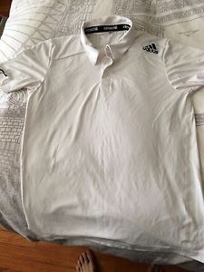 Adidas Adipure Climachill Men's Tennis Polo - L (white)