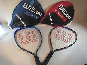 TWO Wilson Racquetball Racquet LOT. MAXX & Dimension w/ Covers NICE