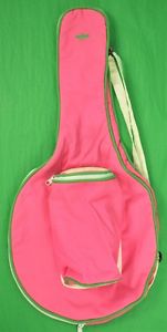 Wasp 'Bumblebee' c60s Pink & Lime Green Tennis Racquet Cover