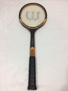 VINTAGE Wilson Advantage Strata Bow Wood Tennis Racket Grip Size 4 5/8 Summer