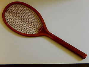 VINTAGE WRIGHT-DISTON WOODEN TENNIS RACQUET.