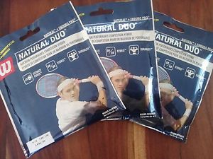 3 x Wilson Natural Duo  Hybrid :1/2 Natural gut -1/2 Enduro as Champion's Choice