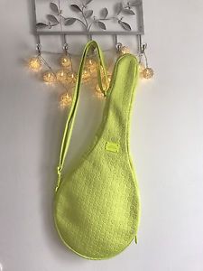 MICHAEL KORS JET SET Neoprene Tennis Racket Cover Case Neon