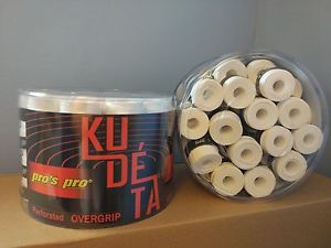 x60 OVERGRIP PROS PRO KUDETA PERFORADO(BLANCOS). PADEL TENIS BADMINTON OVERGRIPS