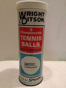 Vintage Wright & Ditson Championship Tennis Balls w/Key By: Spalding SEALED NEW