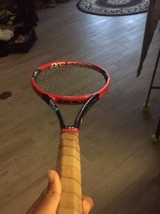 Wilson prostaff rf 97 2015.  4 3/8 grip and used/ Strung with solinco tour bite