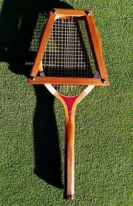 Harry Lee & Co., New York "Electric" Vintage Tennis Racquet -Rare- Wood Press.