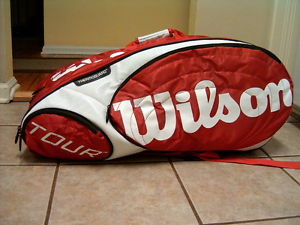 Wilson Tour Tennis Racquet Backpack Bag Case Thermoguard Moisureguard  Racket