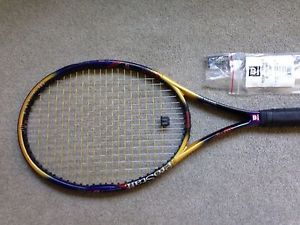 Wilson ProStaff 4.7 EB  Stretch 100 head size 4 1/2 grip - Strung w/ Vib. Damp.