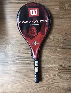 Brand New - Wilson Impact titanium tennis Racquet Soft Shock Handle Size Small