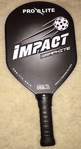Pro Lite Graphite Impact Pickleball Paddle Black 6.5 Ounces